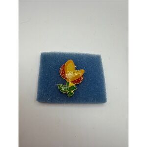 Vintage 1988 Nintendo Piranha Plant Pin Super Mario Bros Enamel Collector